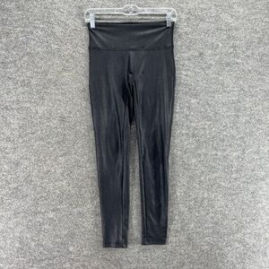 Shinesdar Leggings Women S Small Black Mid Rise Pull On Capri Elastic Waist